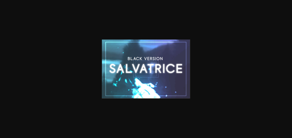 Salvatrice Black Font Poster 3