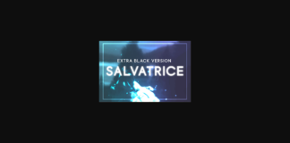 Salvatrice Extra Black Font Poster 1