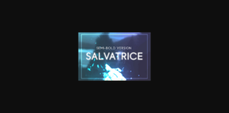 Salvatrice Semi-Bold Font Poster 1