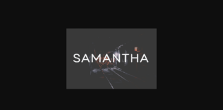 Samantha Font Poster 1