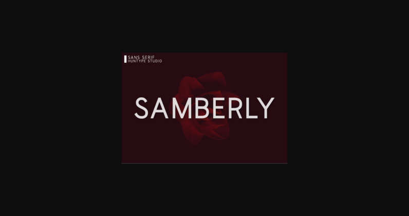 Samberly Font Poster 3