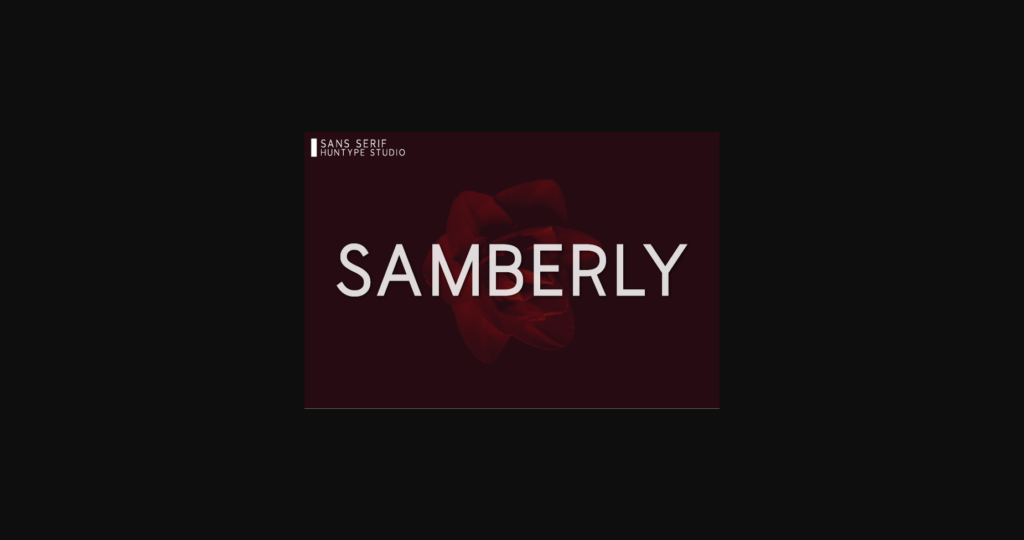 Samberly Font Poster 1