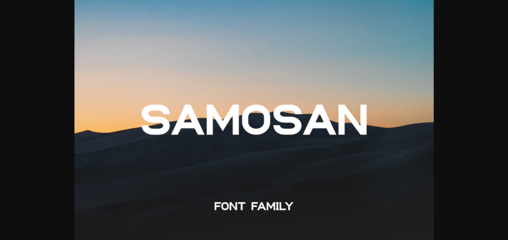 Samosan Font Poster 3