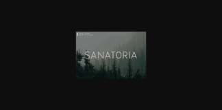 Sanatoria Font Poster 1