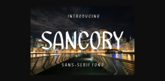 Sancory Font Poster 1