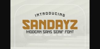 Sandayz Font Poster 1