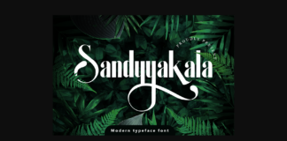 Sandyyakala Font Poster 1