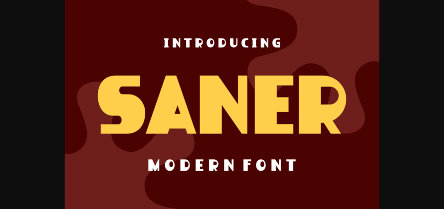 Saner Font Poster 3