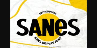 Sanes Font Poster 1