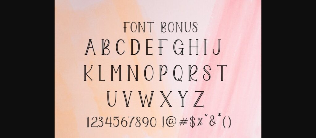 Sania Monogram Font Poster 9