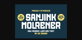 Sanjink Molrener Font Poster 1