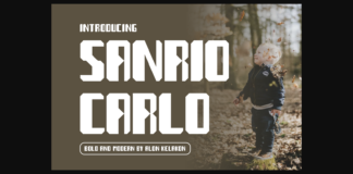 Sanrio Carlo Font Poster 1