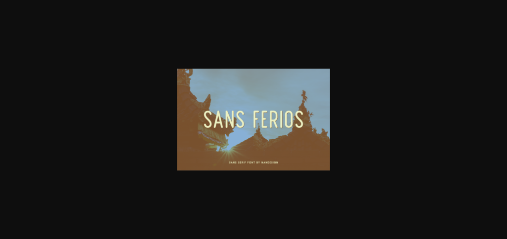 Sans Ferios Font Poster 1