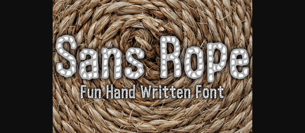 Sans Rope Font Poster 3