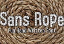 Sans Rope Font Poster 1