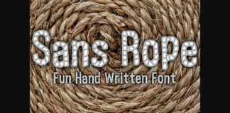 Sans Rope Font Poster 1