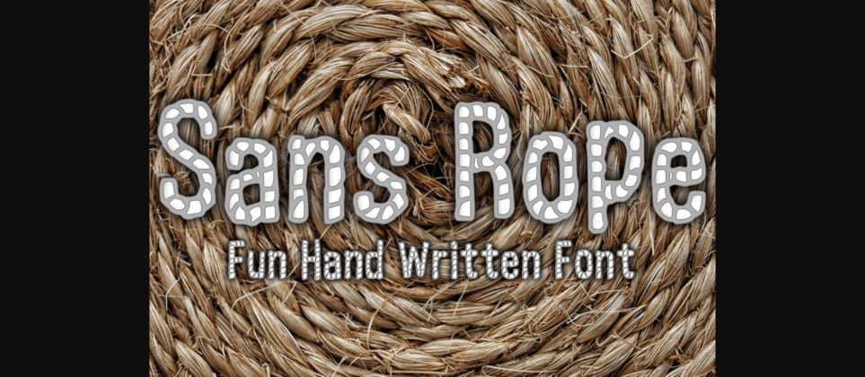 Sans Rope Font Poster 1