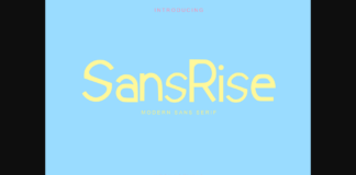 Sansrise Font Poster 1