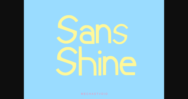 Sansrise Font Poster 2