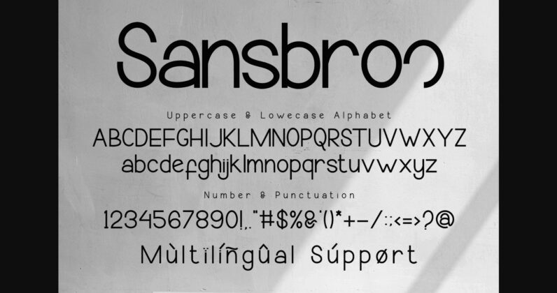 Sansbroo Font Poster 11