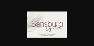 Sansburg Font Poster 1