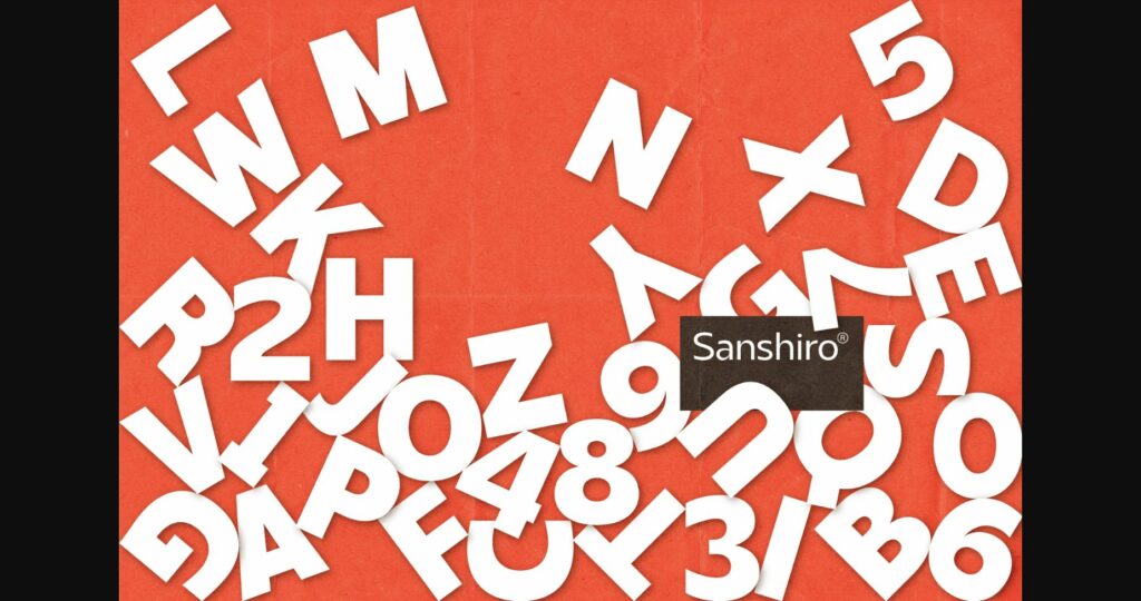 Sanshiro Font Poster 7