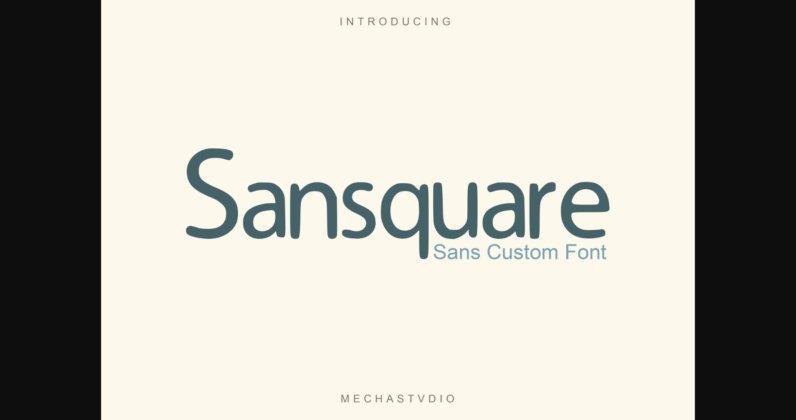 Sansquare Font Poster 3