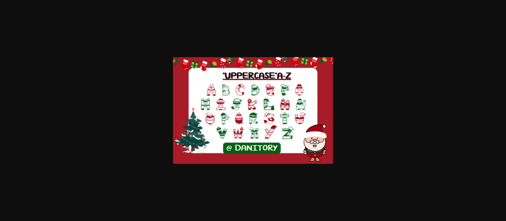 Santa Claus Font Poster 4