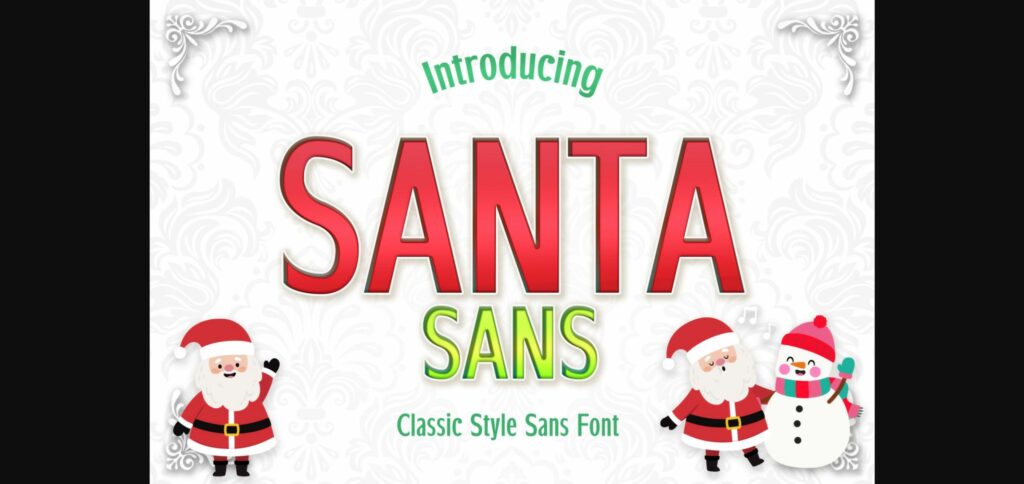 Santa Font Poster 3