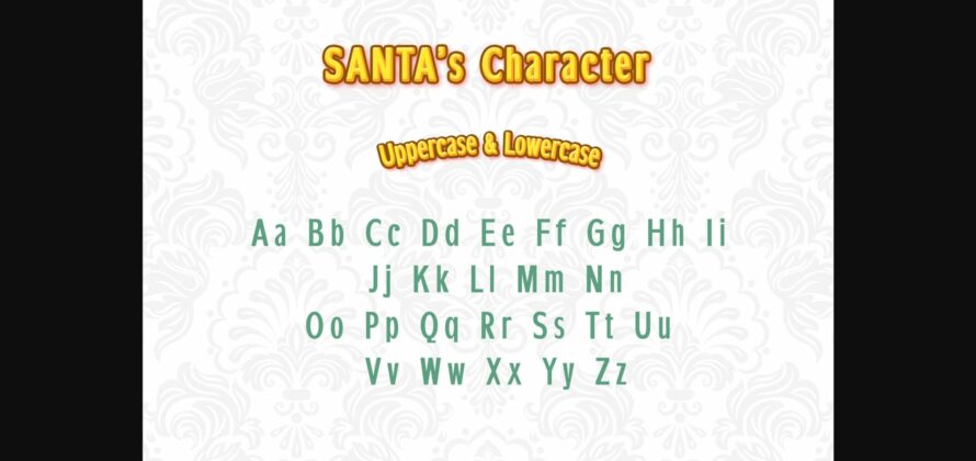 Santa Font Poster 4