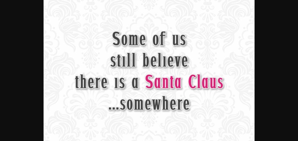 Santa Font Poster 6