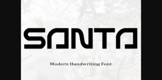 Santa Font Poster 1