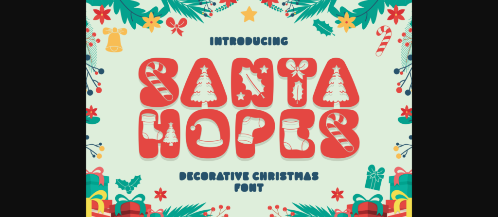 Santa Hopes Font Poster 3