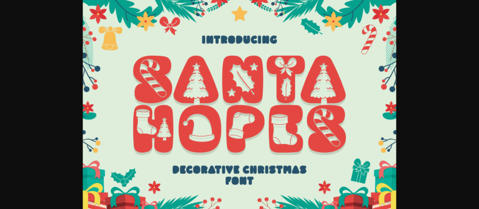 Santa Hopes Font Poster 3