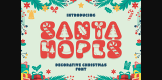 Santa Hopes Font Poster 1