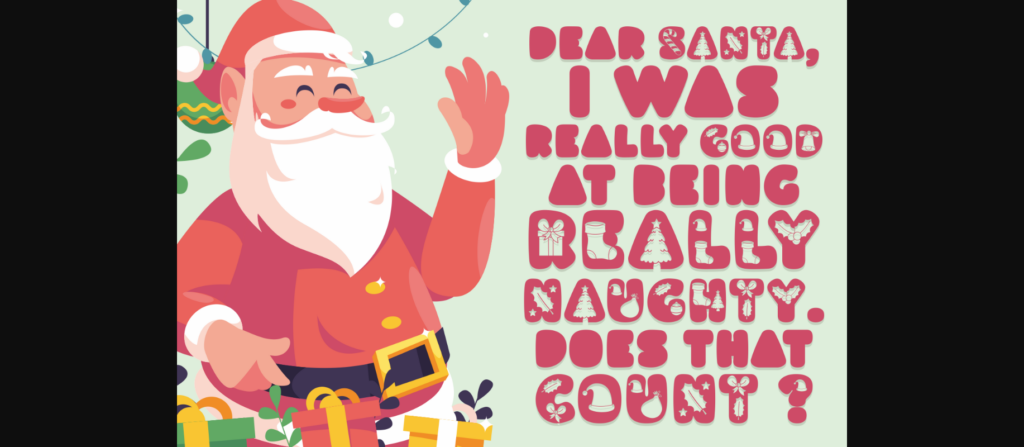 Santa Hopes Font Poster 6