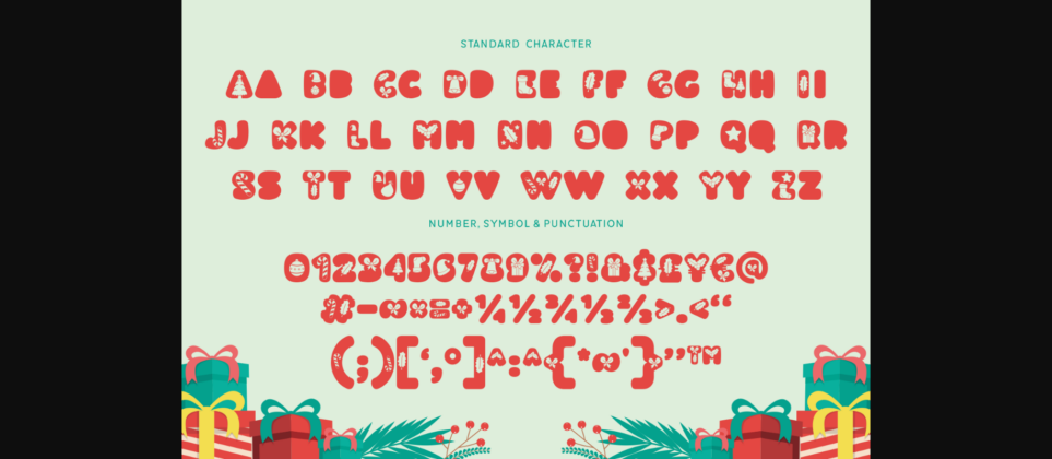 Santa Hopes Font Poster 11