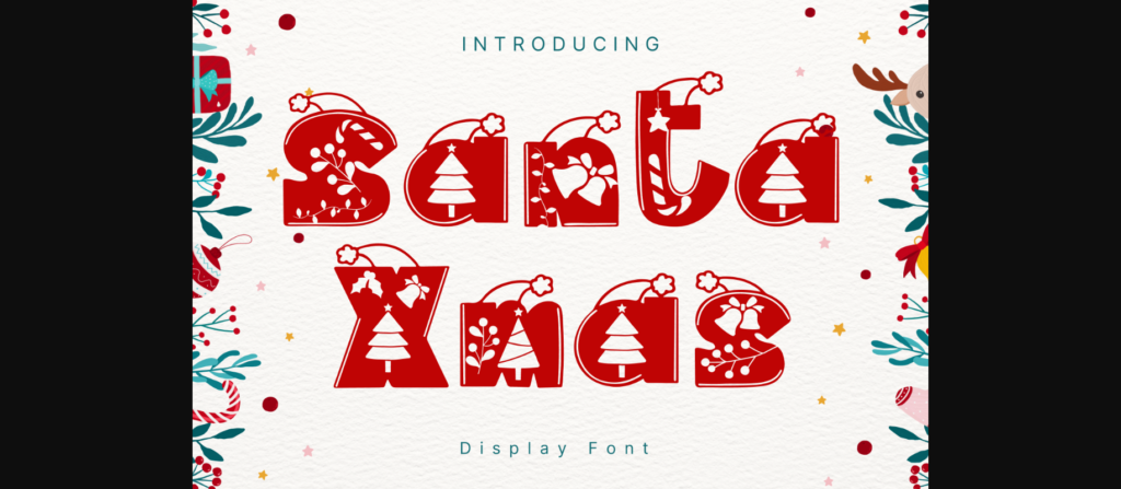 Santa Xmas Font Poster 3