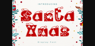 Santa Xmas Font Poster 1