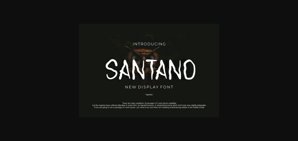 Santano Font Poster 3