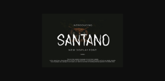 Santano Font Poster 1