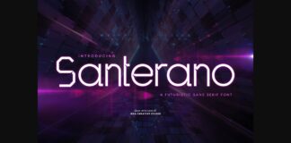 Santerano Font Poster 1