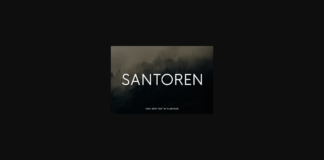Santoren Font Poster 1