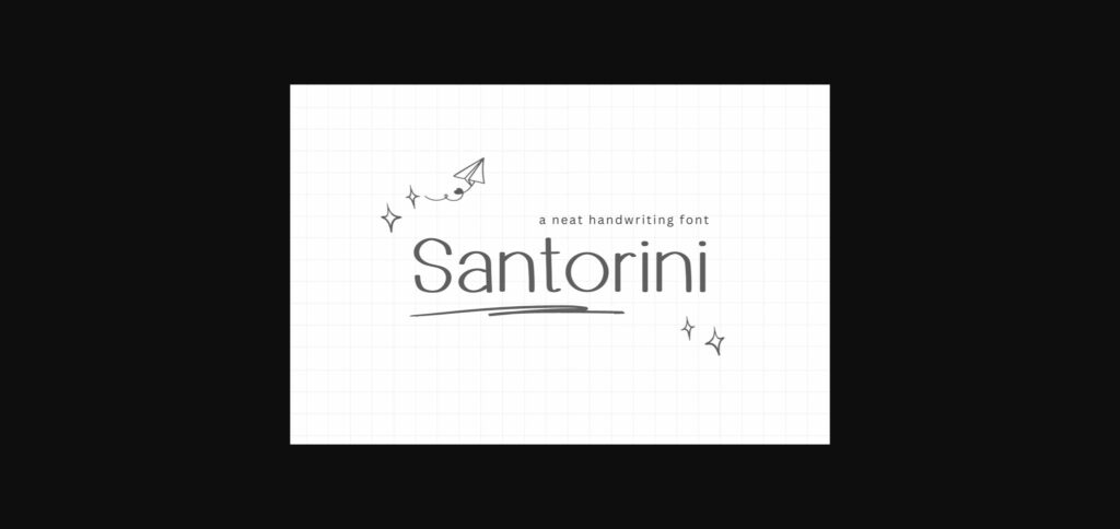 Santorini Font Poster 1