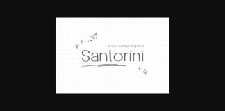 Santorini Font Poster 1