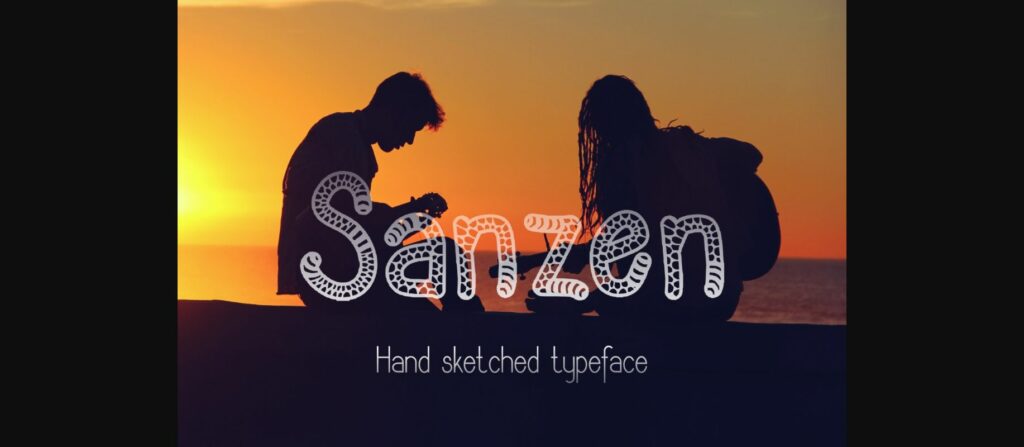 Sanzen Font Poster 1