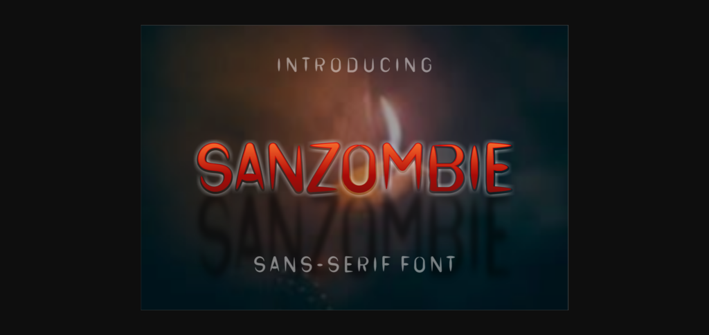 Sanzombie Font Poster 3