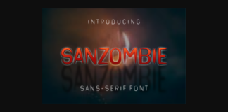 Sanzombie Font Poster 1