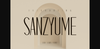 Sanzyume Font Poster 1