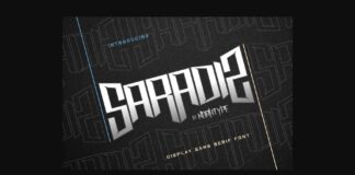 Saradiz Font Poster 1